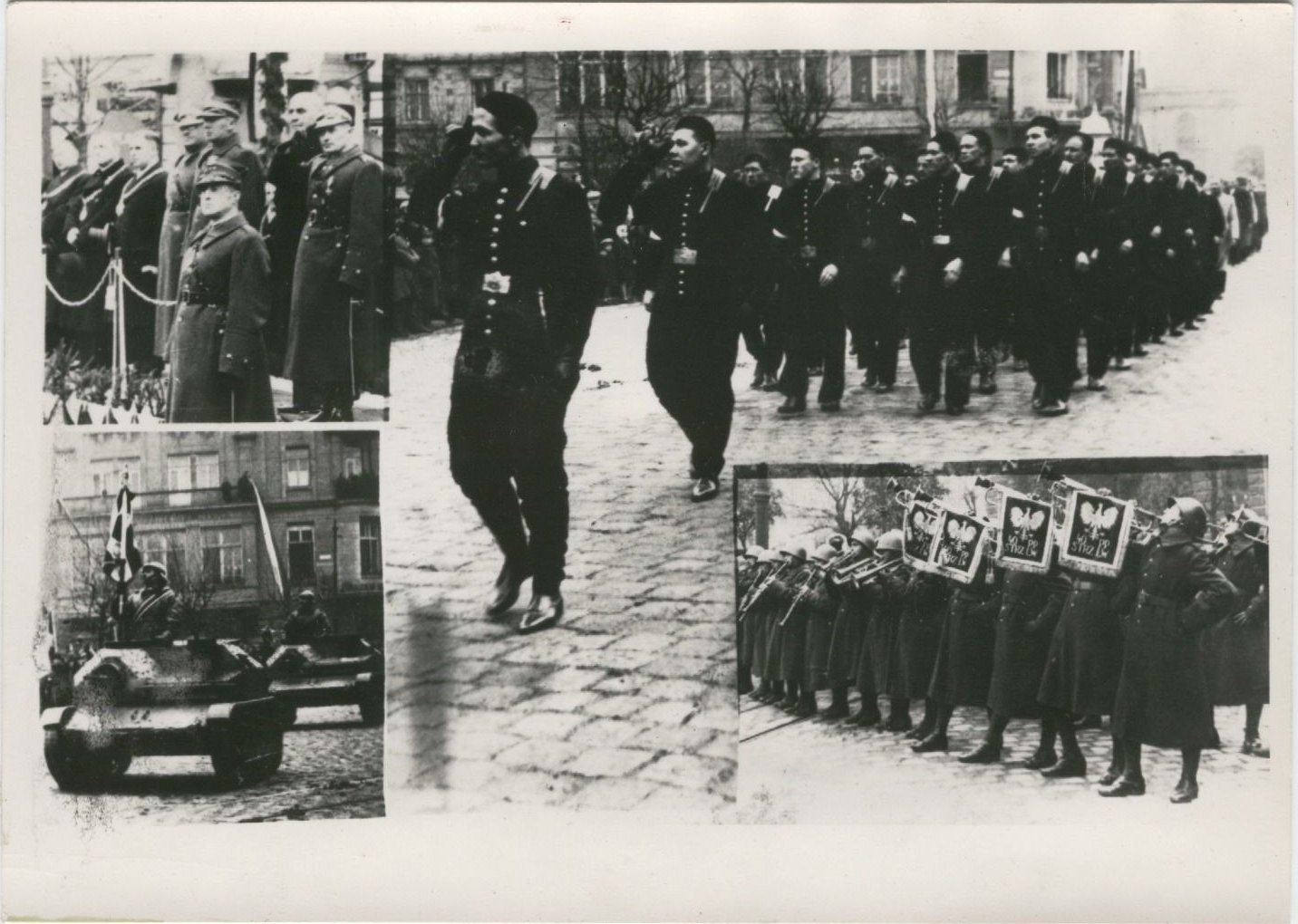 Lwów, defilada kominiarzy z okazji Święta Niepodległości, 1938 r.